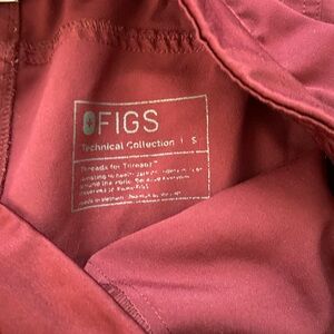 Figs burgundy pants